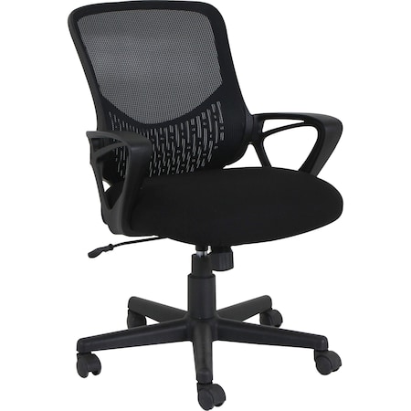 Nusparc Mid-Back Mesh Task Chair, Black NPRCH301MABK